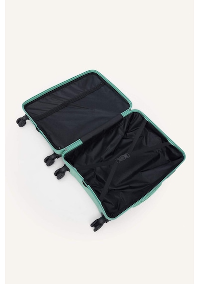 Defacto Unisex Sert Kapaklı Orta Boy Valiz H2407axnstr512 Turkuaz-tr512
