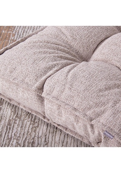 Sofa Buklet Kapitoneli Yer-sedir Minderi Açık Kahverengi