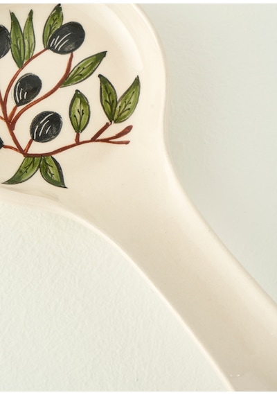 Bella Maison Olive Kirli Kaşıklık Beyaz 11,5x24 Cm Çok Renkli