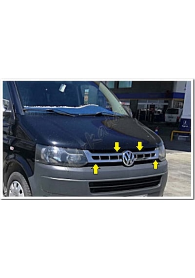 Markadan Vw T5 Caravelle Krom Ön Panjur 2010-2014 2 Parça  Paslanm