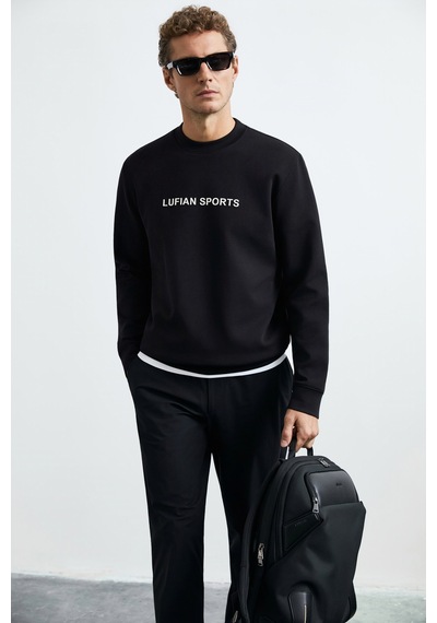 Lufian Rowan Erkek Sweatshirt Siyah Siyah 112030195100100