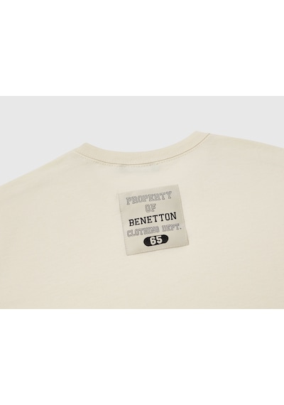 Mayoral Benetton Erkek Çocuk Logo Baskı Detaylı Oversize T-shirt