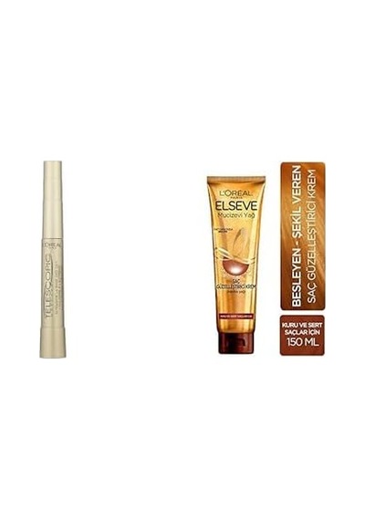L Oréal Paris Telescopic Maskara - Siyah + Elseve Mucizevi Yağ Saç Güzelleştirici Krem 150 Ml - Kuru Ve Sert Saçlar İçin 0