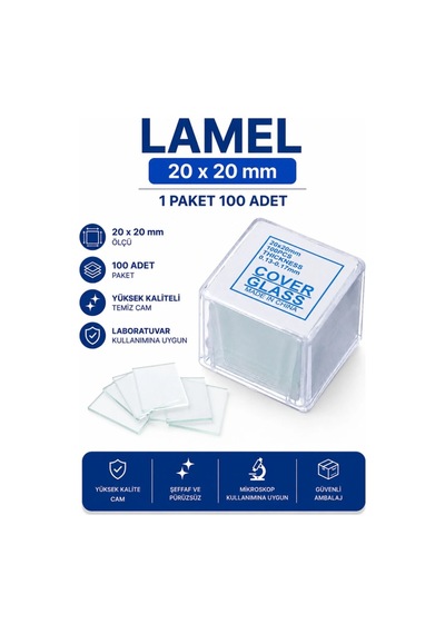 Lamel 20 X 20 Mm - 1 Paket 100 Adet