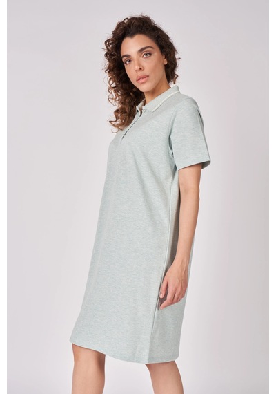 Defys Kadın Polo Yakalı Kısa Kollu Regular Fit Basic Elbise Yeşil Melanj - 625081659 Yeşil Melanj Defys Kadın Polo Yakalı Kısa Kollu Regular Fit Basic Elbise Yeşil Melanj - 625081659 Yeşil Melanj