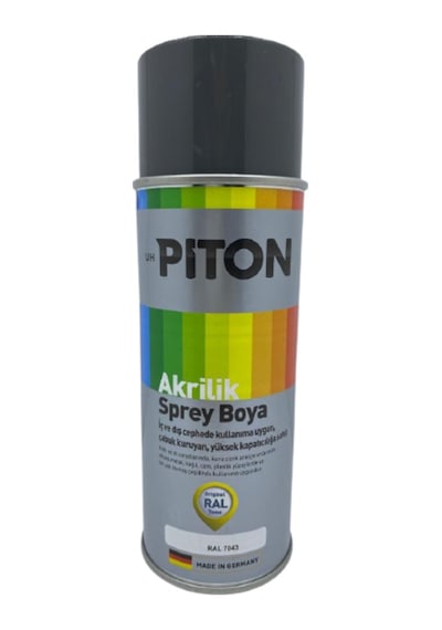 Piton Akrilik Sprey Boya 400 Ml Ral7043 Trafik Gri