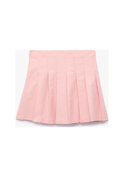 Koton Kız Çocuk Pamuklu Kalın Pileli Basic Mini Etek Pembe