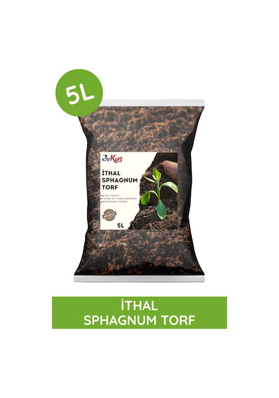 Bykurt 5l Premium Bitki Toprağı İthal Sphagnum Ts1 Torf Sinek Böcek Yapmaz Toprak 5 Litre
