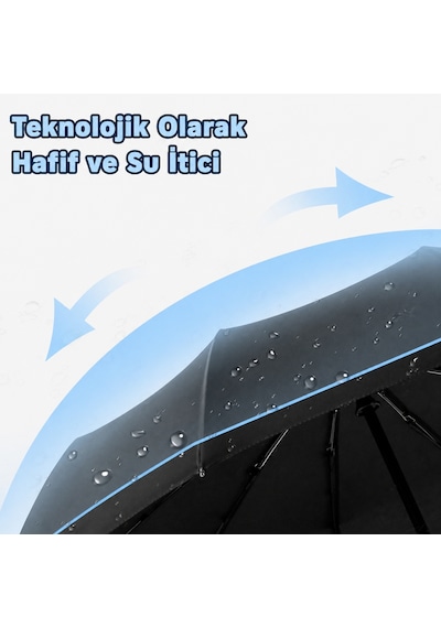 Bliss Umbrella12 Tel Otomatik Şemsiye Bordo