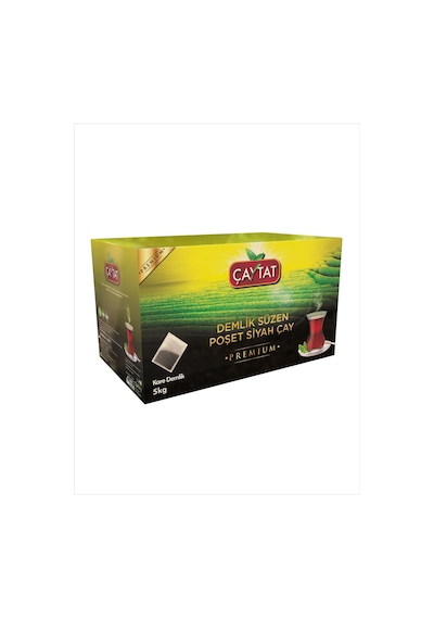 Çaytat Premium Kare Demlik Süzen Poşet Çay Işyerine Uygun 5 KG