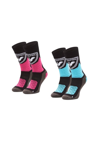 Rossignol Termotech 2'li Kayak/snowboard Çorabı Pembe Mavi
