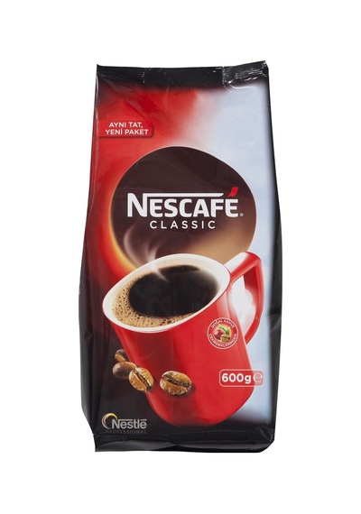 Nescafe Classic Çözülebilir Kahve Eko Poşet 600 G - Yoğun Lezzet Tarı