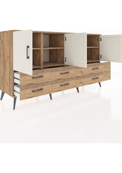 Hyperion Konsol 6 Raflı 6 Çekmeceli 4 Kapaklı 176x44x99 Çam-aytaş Çam-aytaşı/çam Hyperion Konsol 6 Raflı 6 Çekmeceli 4 Kapaklı 176x44x99 Çam-aytaş Çam-aytaşı/çam