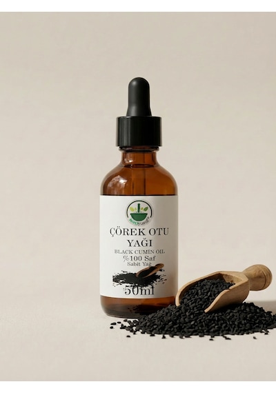 Soğuk Sıkım Çörek Otu Yağı Çörekotu Black Seed Oil Black Cumin Oil Nigella Sativa Saf Doğal 50 Ml 50 ML