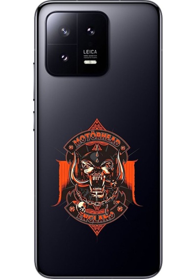 Xiaomi Mi 13 Uyumlu Şeffaf Kılıf Motörhead Tasarımlı