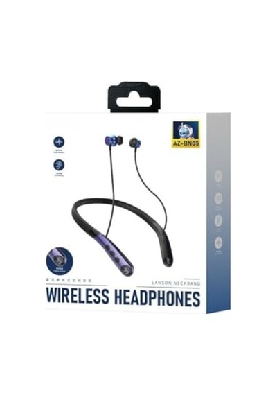 Az-bn05 Boyun Askılı Bluetooth Kulaklık 400mah, 60 Saat Bekleme Genel