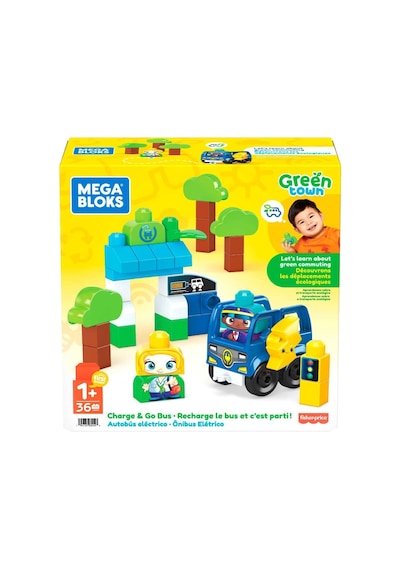 Mega Bloks. Doğa Dostu Otobüs Seti. 36 Parça. +1 Yaş