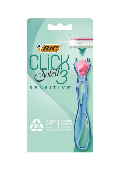 Bıc Soleil Click Sensitive 1 Gövde 2 Başlık Kadın Tıraş Bıçağı 3 Bıçak , Oynar Başlıklı, Aloe Vera Sku: Smg8690010423634