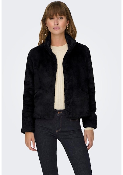Only Onlnewvıda Faux Fur Jacket Cc Otw Siyah 001