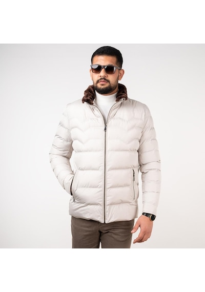 Montesori Slimfit Kapitone Erkek Mont