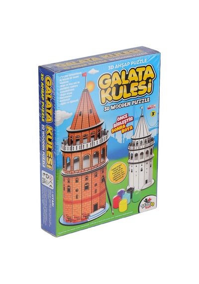 8210 Galata Kulesi Ahşap 3d Puzzle