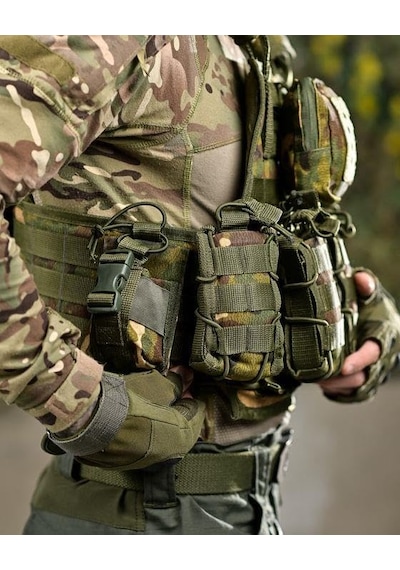 Single Sword Single Sword Kasırga Tactical Balistik Plaka Takılabilen Açık Cepli Hücum Yeleği, Multicam Çok Renkli