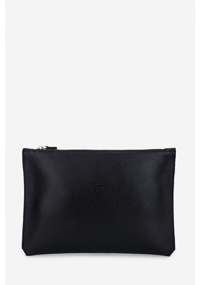 Valmenti Unisex Hakiki Deri Siyah Floter El Çantası 1012 2030 Cnt Sk25-26 Sıyah Fltr Siyah