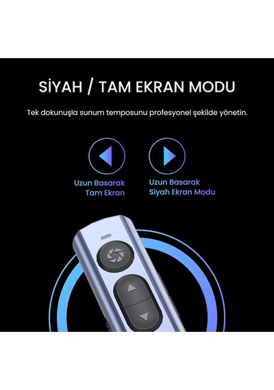 Lexroo Kırmızı Lazer Presenter Kablosuz Sunum Kumandası
