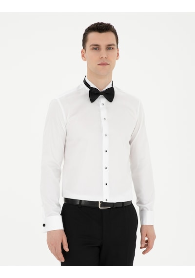 Pierre Cardin Erkek Beyaz Gömlek Smokin 50286244-vr013 Beyaz