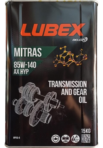 Lubex Mitras Ax Hyp 85W-140 Diferansiyel ve Dişli Yağı 15 KG
