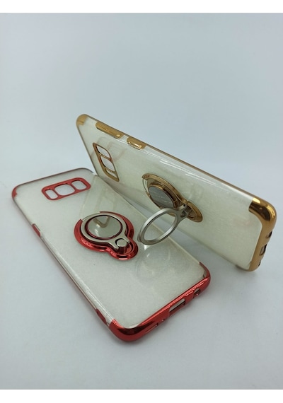 Samsung Galaxy Uyumlu S8 Dört Köse Lazer Yüzüklü Slikon Kilif 523462938