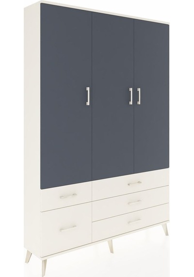 Arges Dolap 5 Raflı 5 Çekmeceli Tek Askılı 132x30x195 Aytaşı-antrasit/aytaşı Antrasıt/aytası Arges Dolap 5 Raflı 5 Çekmeceli Tek Askılı 132x30x195 Aytaşı-antrasit/aytaşı Antrasıt/aytası