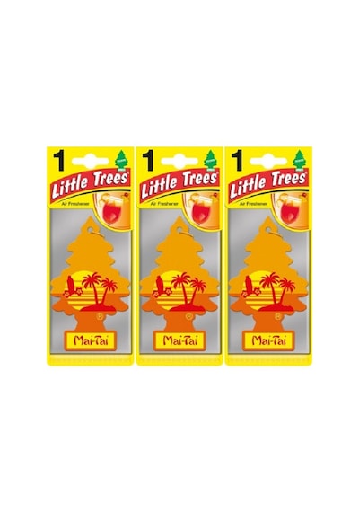 Little Trees 3'Lü Set Mai Tai - Pasifik Meyveleri Oto Kokusu