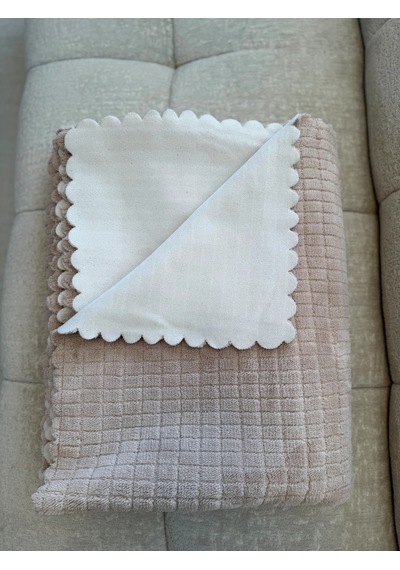 Kare Desen Süngerli Wellsoft Koltuk Örtüsü 170x215 Cm Bej