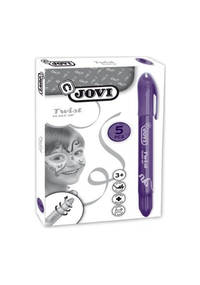 Jovi Twist Stick 5'li Mor Yüz Boyama Kalemi