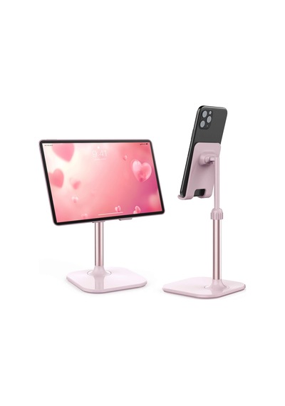 Cep Telefonu Standı, Masa Telefon Tutucu, İphone/tablet Uyumlu, Pembe