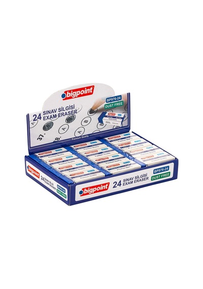 Bigpoint Dust-free Sinav Silgisi Mavi X 24 Adet