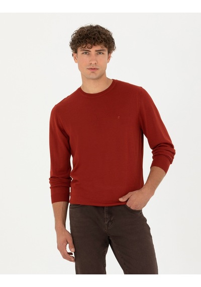 Pierre Cardin Erkek Kiremit Triko Kazak 50270054-vr031 Kiremit Kiremit Pierre Cardin Erkek Kiremit Triko Kazak 50270054-vr031 Kiremit Kiremit