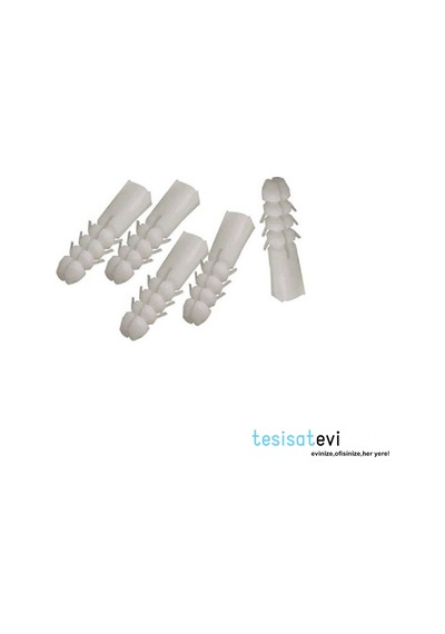 Plastik Dübel 7 Mm - Beyaz Plastik Dübel 7 Mm - 100 Adet