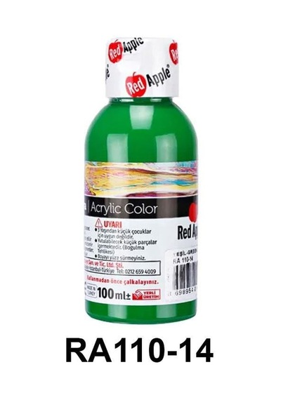 Red Apple Akrilik Boya Seti - 100ml Şişe 21 Renk Seçeneği Diğer