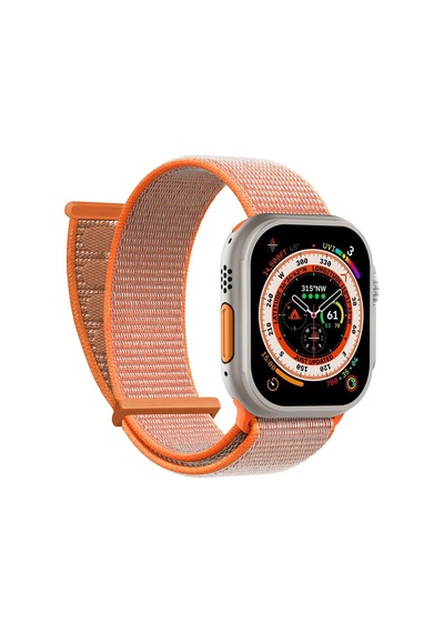 Microsonic Apple Uyumlu  Watch Series 10 46mm Hasırlı Kordon Woven