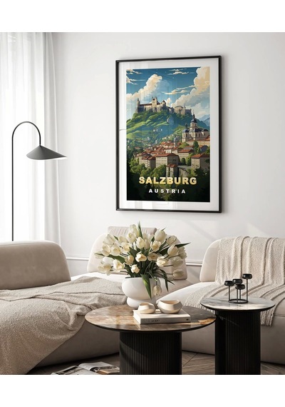 Çerçevesiz Poster Salzburg'un Zarafeti