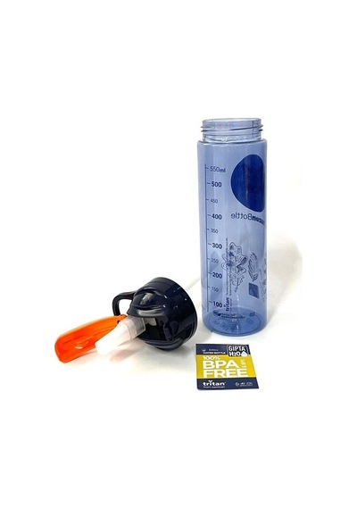 Gıpta 600 ML Amazon Tritan Pipetli Matara Mavi