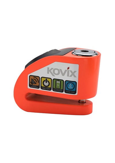 Kovıx Kd6-Fo Alarmlı Disk Kilit Turuncu N11.4844