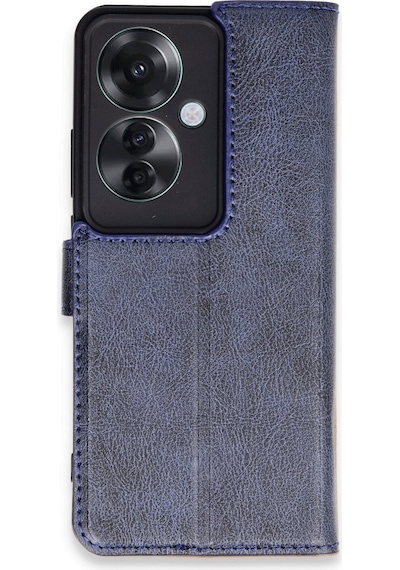 Oppo Reno 11f Uyumlu Kılıf Trend S Plus Kapaklı Kılıf - Lacivert
