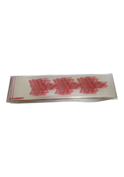Çatal Kaşık Bıçak Poşeti - Afiyet Olsun Yazılı Baskılı - Şeffaf - 1 Kg. Lık 3 Paket