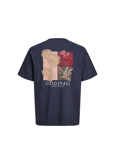 Jack & Jones Montauk Allover Print Erkek Lacivert Tişört 12292148-ogy