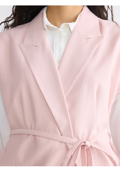 Lcw Modest Pembe Kuşaklı Kadın Klasik Yelek