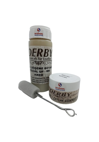 Derby Krem Oto Döşeme Boyası ve Natural Deri Tamir Macunu