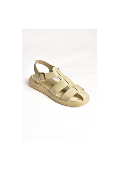 Fox Shoes S518106009 Bej Kadın Sandalet Bej